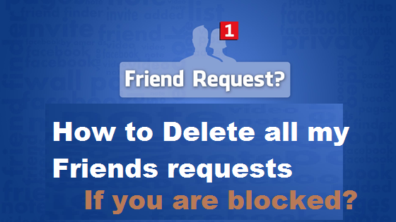 How to Delete all pending friends requests at once