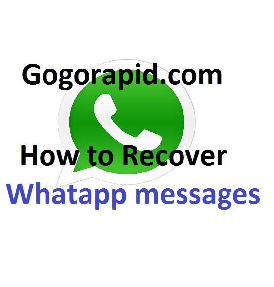How to recover whatapp messages