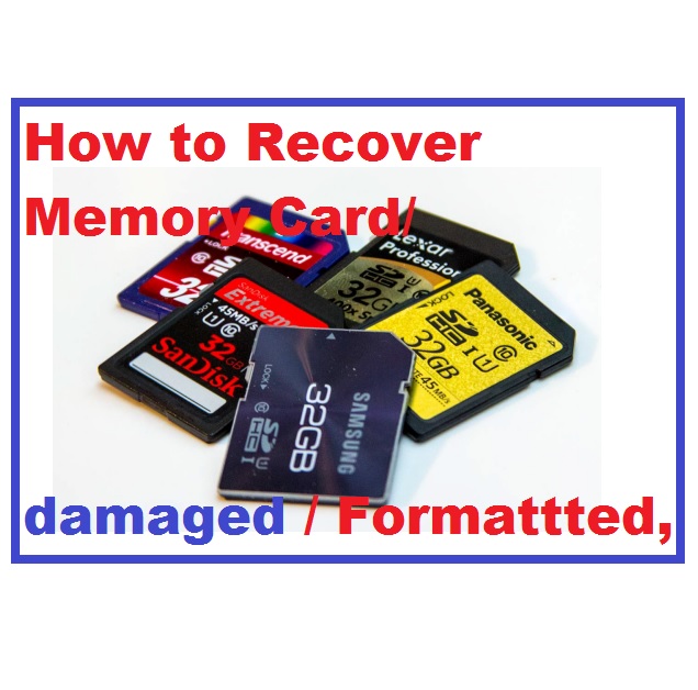 How to recover memory card using CMD