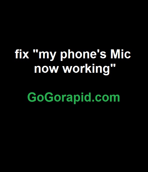 How to fix “Mic not working on my phone”