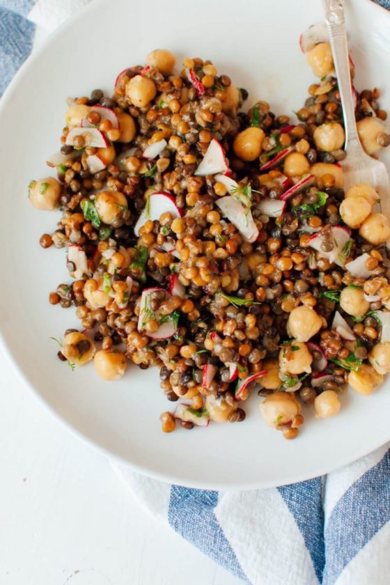9fad84f2 lentil and chickpea salad with radish and herbs 6 768x1152 1