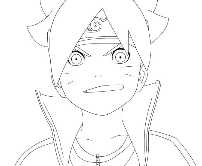 Featured Boruto and Charmander coloring pages for kids