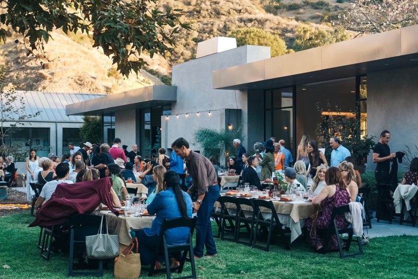 An Italian Themed Dinner Party in the Mountains of Malibu