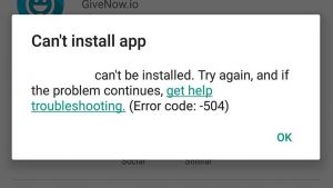 Can't Install App oppo