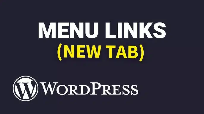 wordpress menu open in new tab