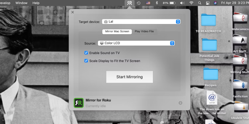Cast Content on Your Mac to a Roku