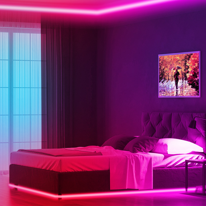Bedroom led strip lights